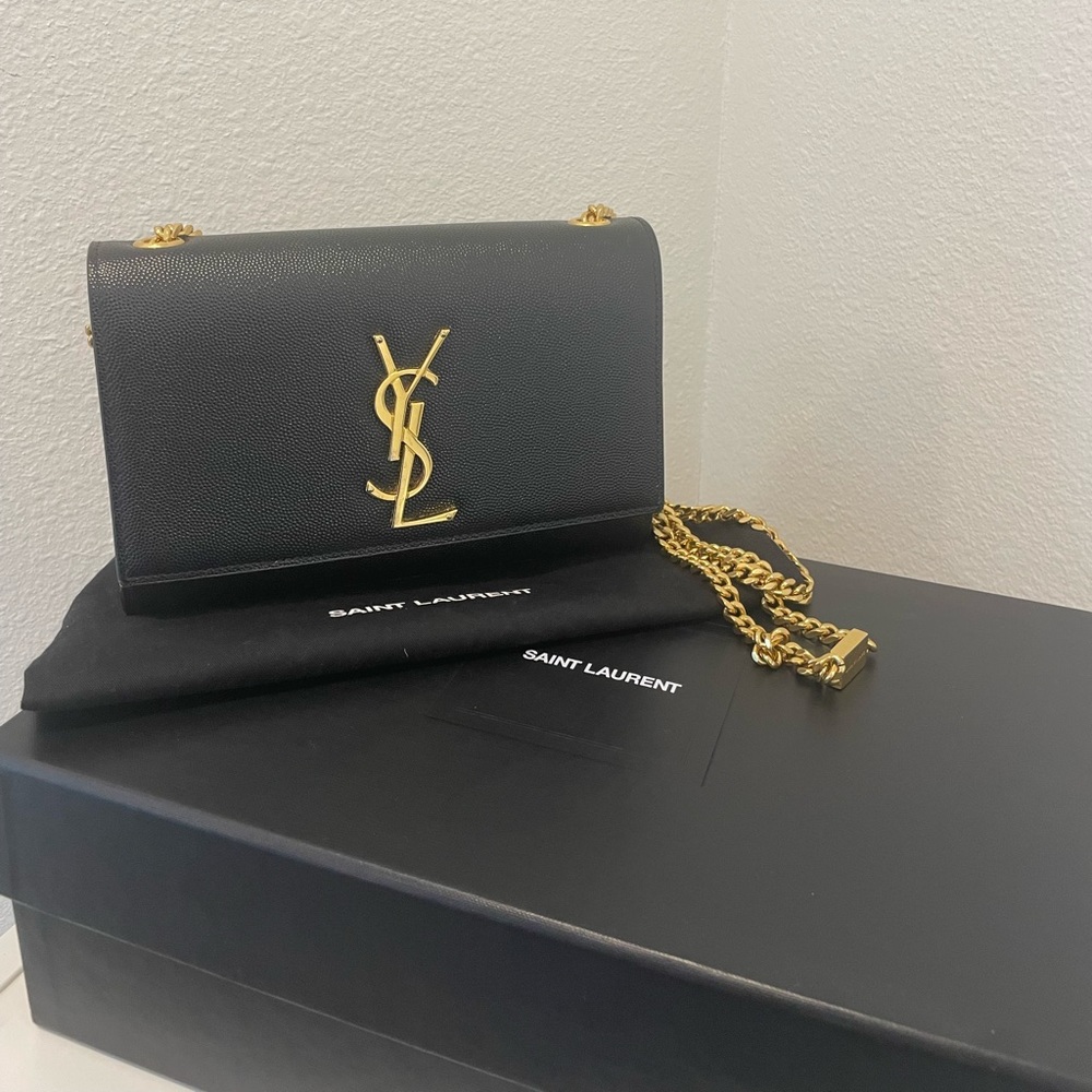 Saint Laurent Kate Small Leather Crossbody- gold hardware- box/dust bag included - Picture 3 of 7